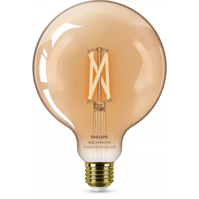 Išmanioji lemputė Philips Filament Globe gintarinė 7W G125 E27 LED