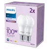 Philips Bulb 100W A67 E27 x2, 13 W, 100 W, E27, 1521 lm, 15000 h, šalta balta