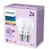 Philips Lemputė 40W A60 E27 x2, 4,9 W, 40 W, E27, 470 lm, 15000 h, Šilta balta