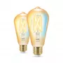 WiZ Filament Bulb Amber 50 W ST64 E27 x2, Išmanioji lemputė, Wi-Fi/Bluetooth, Auksinė, Wi-Fi 4 (802.11n), 802.11b, 802.11g, LED, E27