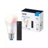 WiZ lemputė 8W (attik. 60W) A60 E27 x1 + Nuotolinio valdymo pultelis, Išmanioji lemputė, Wi-Fi/Bluetooth, Balta, Wi-Fi 4 (802.11n), 802.11b, 802.11g, LED, E27