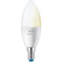 WiZ Candle 40 W C37 E14 x2, išmanioji lemputė, Wi-Fi/Bluetooth, balta, Wi-Fi 4 (802.11n), 802.11b, 802.11g, LED, E14