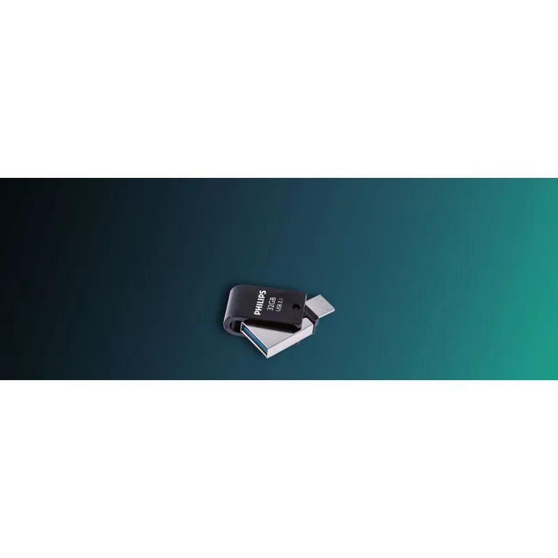 Philips FM32DC152B/00 USB atmintukas 32 GB USB Type-C 3.2 Gen 1 (3.1 Gen 1) juoda