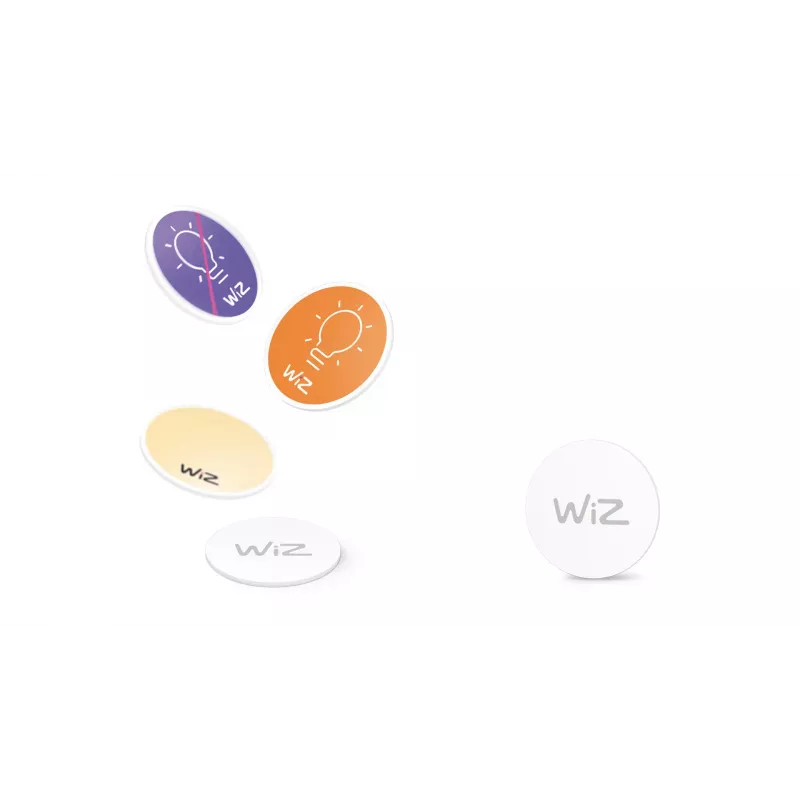 WiZ NFC žyma 4 vnt., belaidis, NFC, balta, IP20, plastikas, nereikalingas