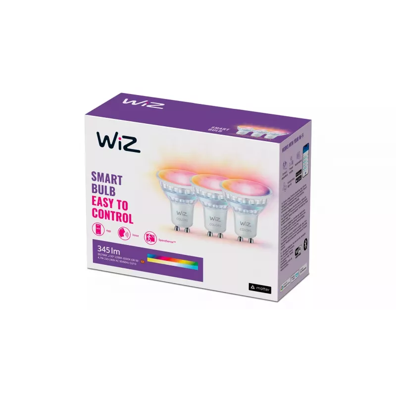 Išmanioji lemputė WiZ Spot 50 W PAR16 GU10 White 3 vnt.