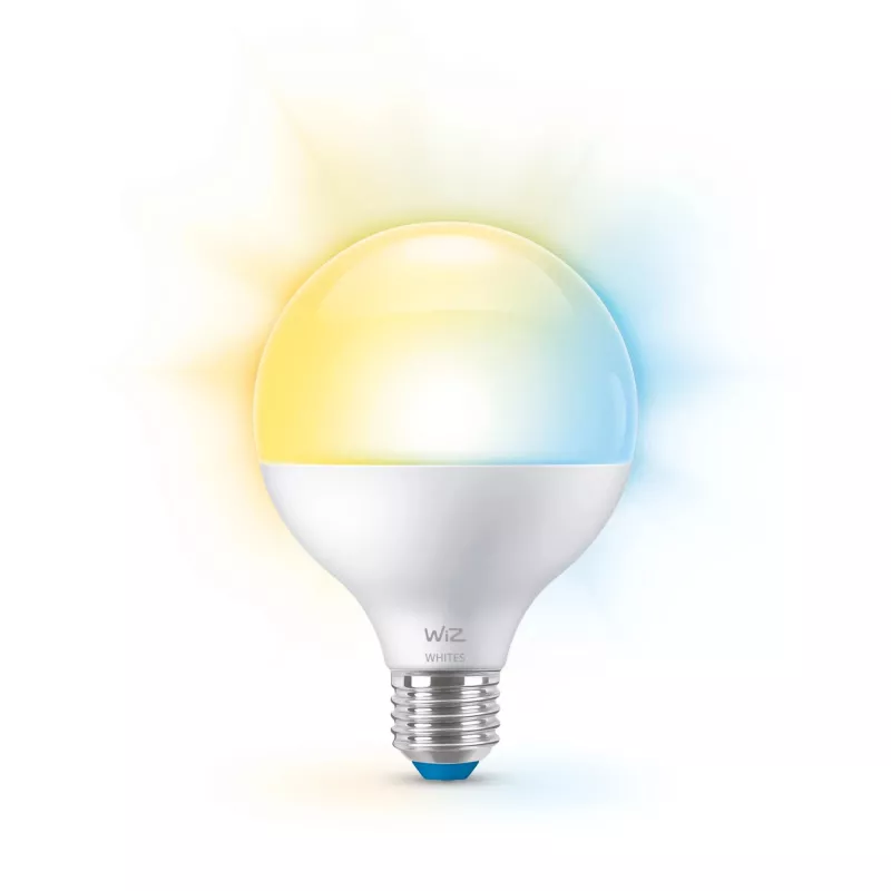 WiZ Globe 75W G95 E27, išmanioji lemputė, Wi-Fi/Bluetooth, balta, Wi-Fi 4 (802.11n), 802.11b, 802.11g, LED, E27