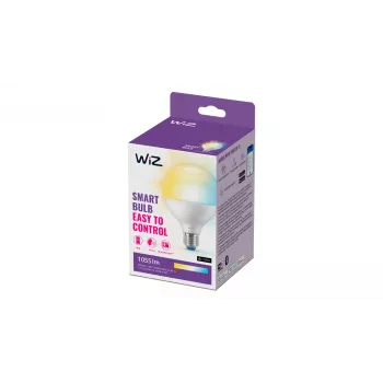 WiZ Globe 75W G95 E27, išmanioji lemputė, Wi-Fi/Bluetooth, balta, Wi-Fi 4 (802.11n), 802.11b, 802.11g, LED, E27