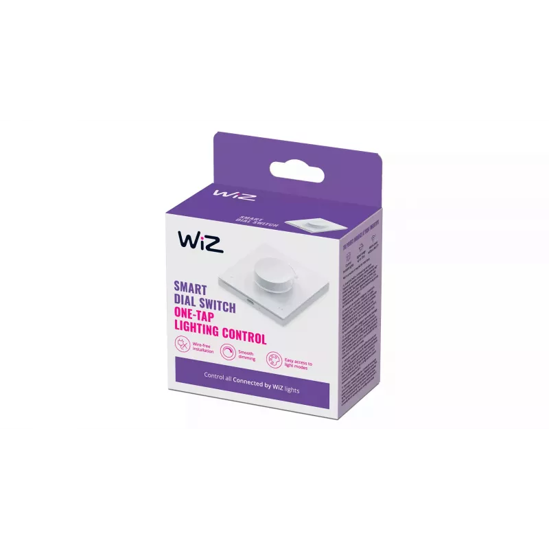 WiZ Smart Dial Switch Philips belaidis Wi-Fi baltas maitinamas baterijomis 5 V