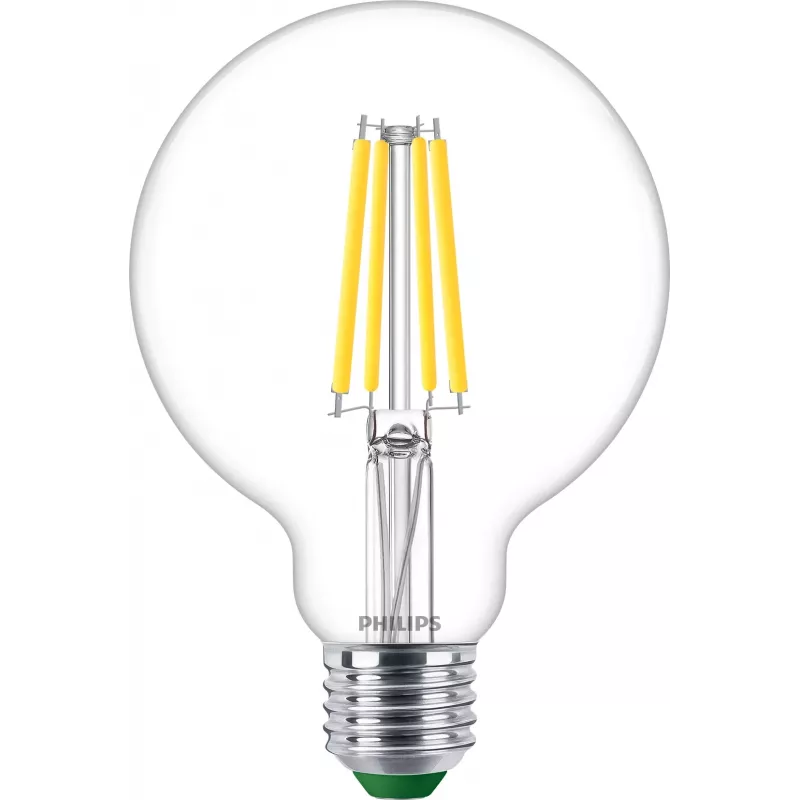 Philips kaitrinė lemputė skaidri 60W G95 E27, 4 W, 60 W, E27, 840 lm, 50000 h, šalta balta