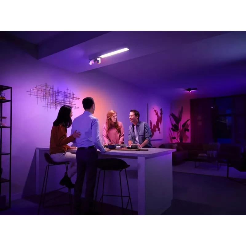 Philips Hue Baltos ir spalvotos ambience Centris 3 taškų lubų šviestuvas