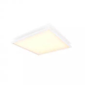Philips Aurelle kvadratinė skydinė lempa, išmanusis lubų šviestuvas, Bluetooth/Zigbee, balta, LED, aliuminis, kintama