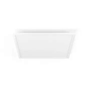Philips Aurelle kvadratinė skydinė lempa, išmanusis lubų šviestuvas, Bluetooth/Zigbee, balta, LED, aliuminis, kintama