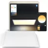 Philips Aurelle kvadratinė skydinė lempa, išmanusis lubų šviestuvas, Bluetooth/Zigbee, balta, LED, aliuminis, kintama