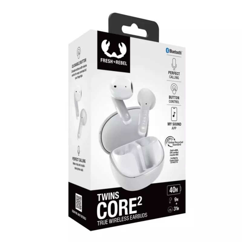 Hama Twins Core 2 ausinės True Wireless Stereo (TWS) į ausis Skambučiai/Muzika USB Type-C Bluetooth Pilka
