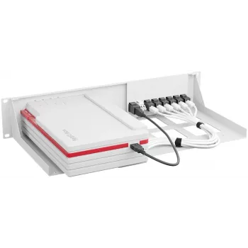 Montavimo laikiklis Rackmount.IT RM-FB-T8 – stovo priedas, baltas, 2U montavimas stove