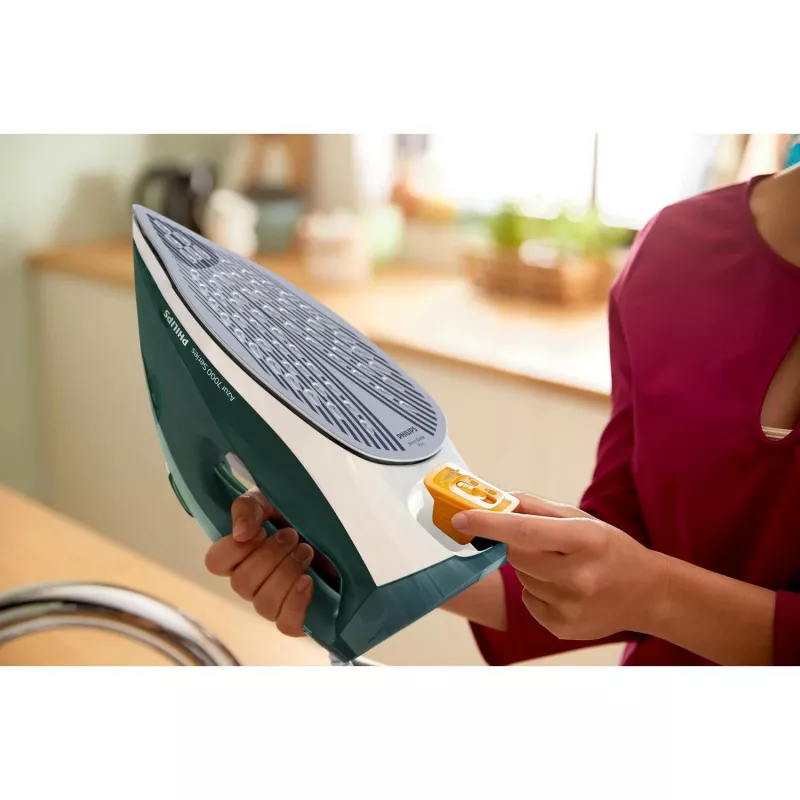 Philips 7000 serijos DST7031/70 lygintuvas Garinis lygintuvas SteamGlide Plus padas 2800 W Žalia, Mėtinės spalvos