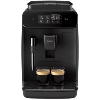 Kavos aparatas Philips 800 serija EP0820/00 — visiškai automatinis, 1,8 l vandens talpa, integruotas keraminis malūnėlis 275 g, 15 barų, juodas