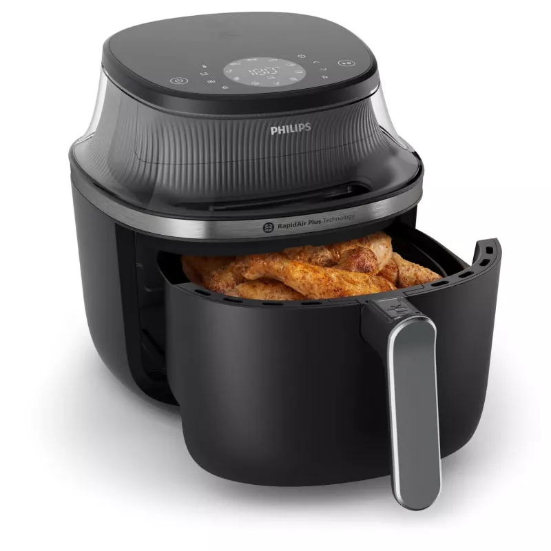 Philips 3000 series NA331/00 gruzdintuvė Viena 6,2 L Atskira 1700 W Karšto oro gruzdintuvė Juoda, Sidabrinė