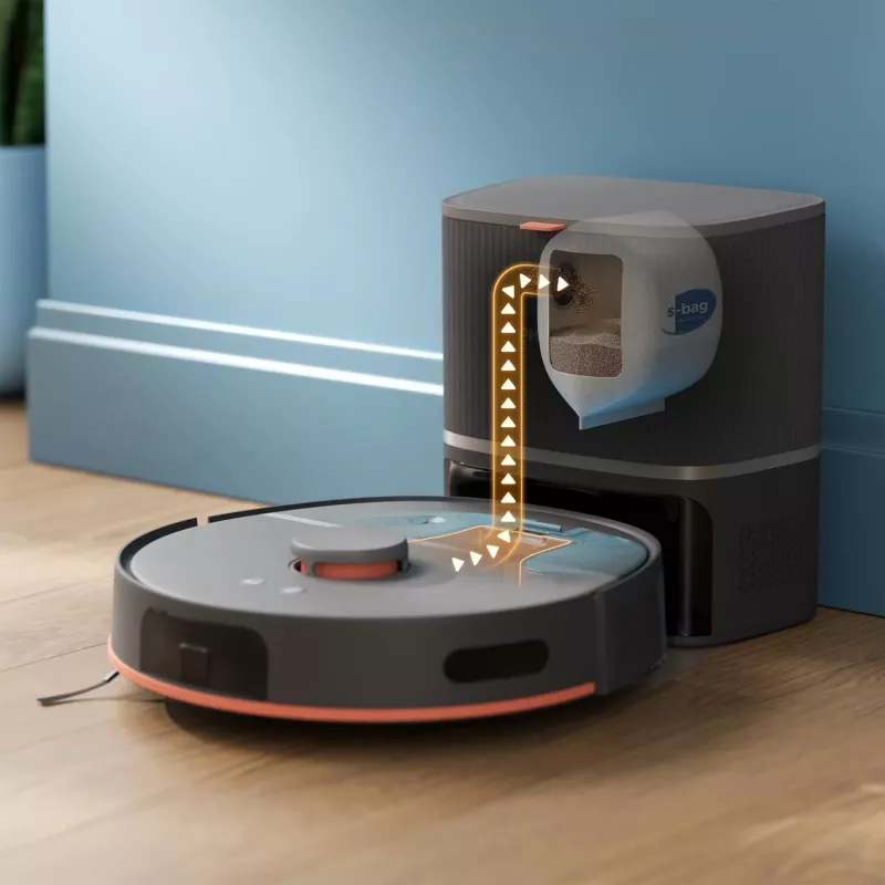 Robotinis dulkių siurblys Philips XU5100/10, dulkių maišelis 0,26 l, Li-Ion 4800 mAh, veikimo laikas 200 min., aukštis 98 mm