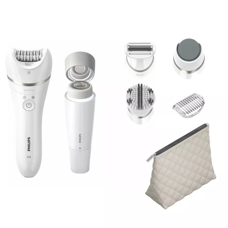Philips grožio rinkinys Series 9000 BRE770/92 visam kūnui, 32 pincetai