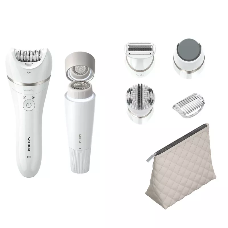 Philips grožio rinkinys Series 9000 BRE770/92 visam kūnui, 32 pincetai