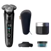 Philips i9000 X9000/30 elektrinė rotacinė barzdaskutė — Drėgnas ir sausas skutimasis, SkinIQ, integruota ličio jonų baterija, įkrovimo ir valymo bazė