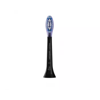Dantų šepetėlių galvutės Philips Premium Gum Care HX9055/88 — pakuotė 5 vnt., juodos, keičiamos kas 3 mėnesius