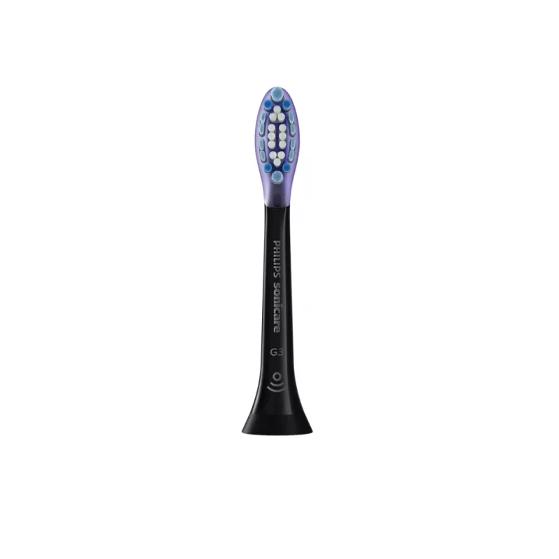 Dantų šepetėlių galvutės Philips Premium Gum Care HX9055/88 — pakuotė 5 vnt., juodos, keičiamos kas 3 mėnesius