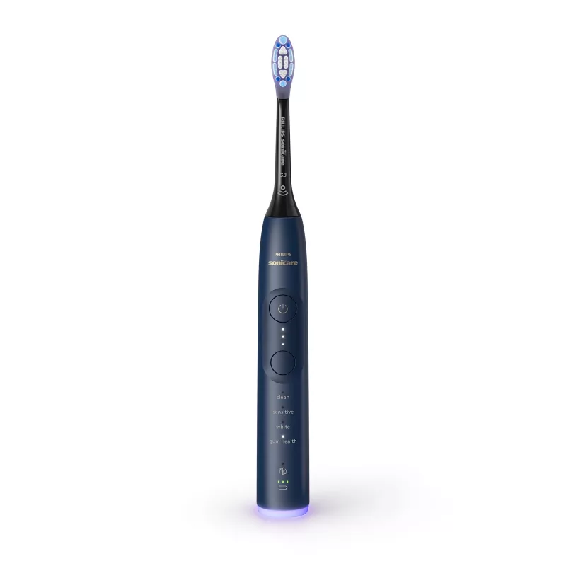 Įkraunamas garsinis dantų šepetėlis Philips Series 7100 HX7423/08 – integruota ličio jonų baterija, 4 šepetėlių galvutės, kasdienė priežiūra/dantenų priežiūra/jautrumas