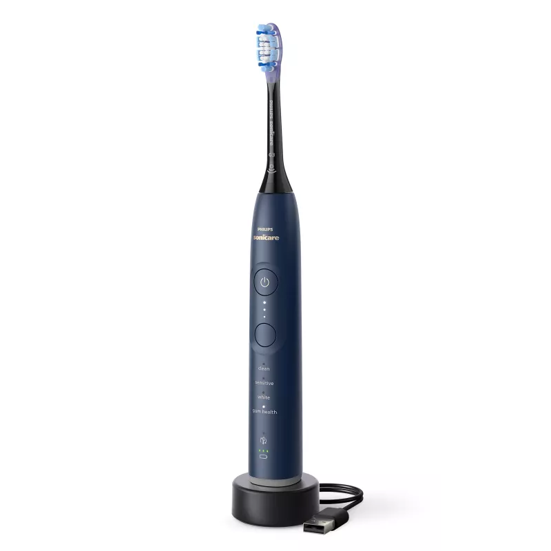 Įkraunamas garsinis dantų šepetėlis Philips Series 7100 HX7423/08 – integruota ličio jonų baterija, 4 šepetėlių galvutės, kasdienė priežiūra/dantenų priežiūra/jautrumas