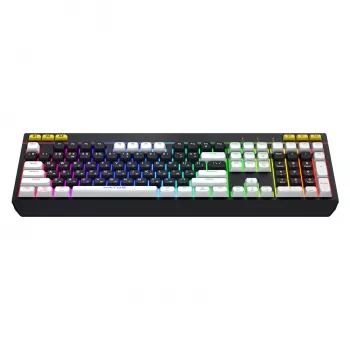 HATOR Icefall klaviatūra, žaidimų, USB, QWERTY, JAV anglų, juoda, RGB LED