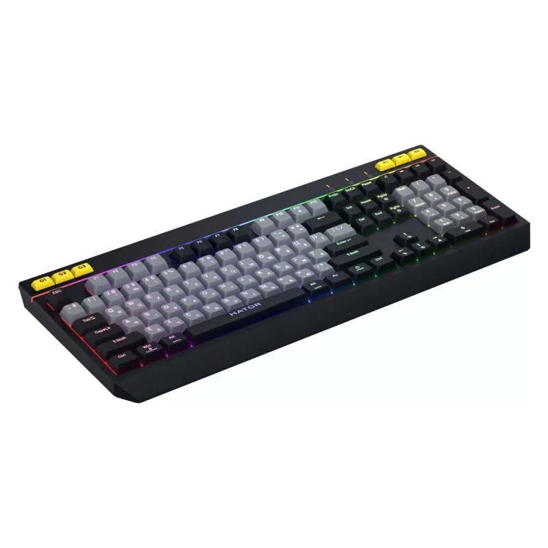 HATOR Icefall klaviatūra Žaidimų USB QWERTY US English Juoda RGB LED