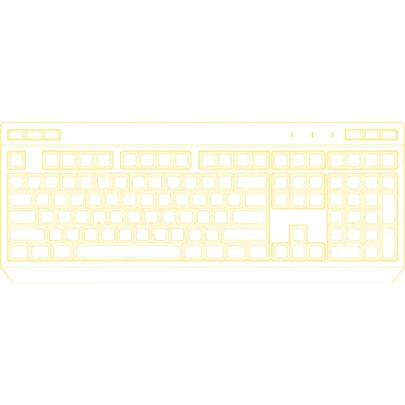 HATOR Icefall klaviatūra Žaidimų USB QWERTY US English Juoda RGB LED