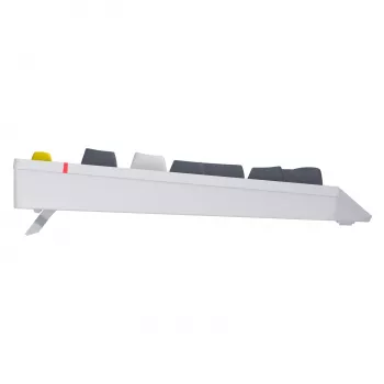 HATOR Icefall klaviatūra, žaidimams, USB, QWERTY, JAV anglų k., balta, pilno dydžio, RGB LED