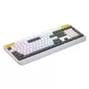 HATOR Icefall klaviatūra, žaidimams, USB, QWERTY, JAV anglų k., balta, pilno dydžio, RGB LED