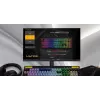 HATOR Icefall klaviatūra, žaidimams, USB, QWERTY, JAV anglų k., balta, pilno dydžio, RGB LED