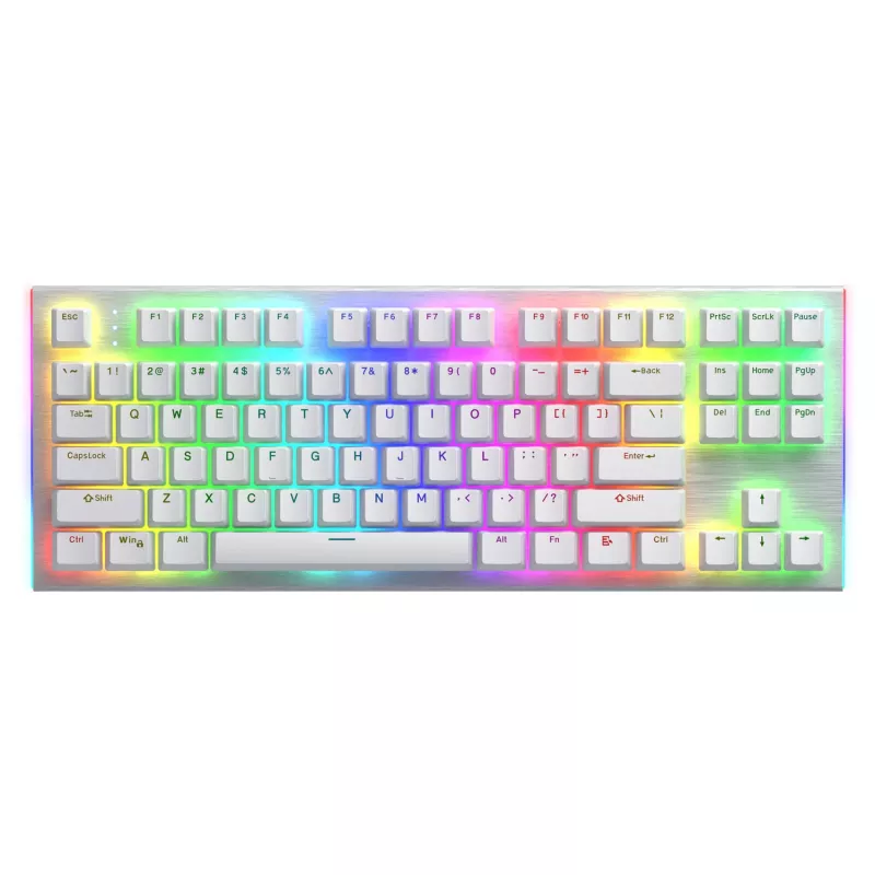 HATOR Gravity X TKL klaviatūra Žaidimams USB QWERTY JAV anglų Balta
