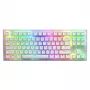 HATOR Gravity X TKL klaviatūra Žaidimams USB QWERTY JAV anglų Balta