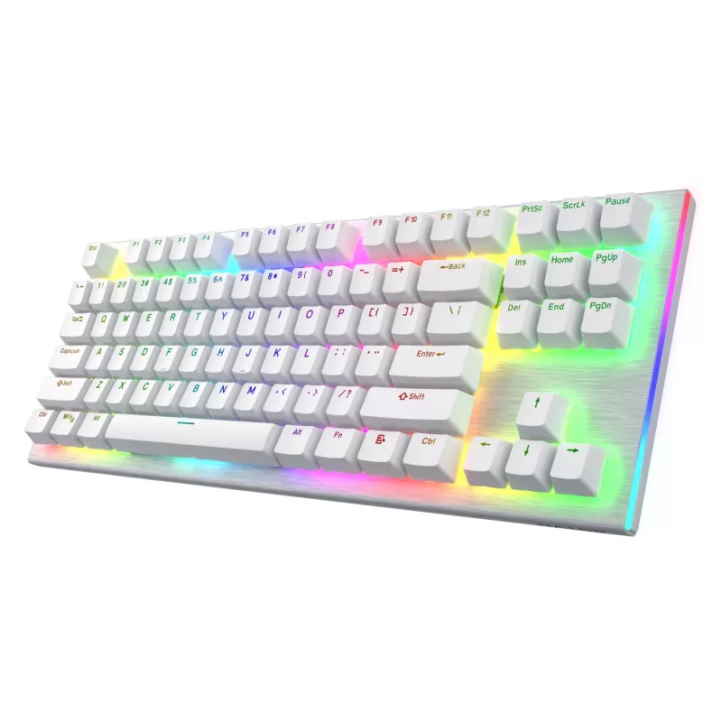 HATOR Gravity X TKL klaviatūra Žaidimams USB QWERTY JAV anglų Balta
