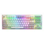 HATOR Gravity TKL klaviatūra Žaidimų USB QWERTY US anglų kalba Balta
