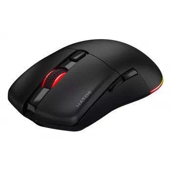 HATOR Pulsar 3 Wireless, juoda - optiniai geltoni 100M jungikliai PixArt PMW 3311 (HTM630)