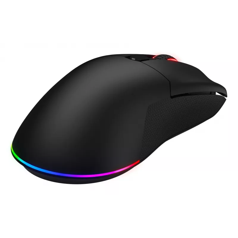 HATOR Pulsar 3 Wireless, juoda - optiniai geltoni 100M jungikliai PixArt PMW 3311 (HTM630)