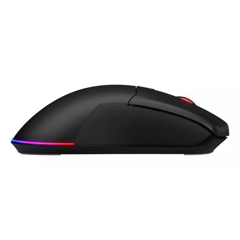 HATOR Pulsar 3 Wireless, juoda - optiniai geltoni 100M jungikliai PixArt PMW 3311 (HTM630)