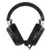 HATOR HYPERGANG 3 Hi-Res ausinės su laidu, galvos juostos tipo, žaidimams, USB Type-C / USB Type-A, juodos