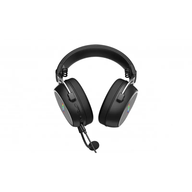 HATOR Hypergang 3 USB laisvų rankų įranga laidinė ir belaidė ant galvos žaidimams USB Type-C / USB Type-A Bluetooth juoda