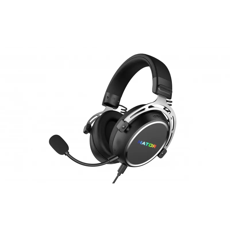 HATOR Hypergang 3 USB laisvų rankų įranga laidinė ir belaidė ant galvos žaidimams USB Type-C / USB Type-A Bluetooth juoda