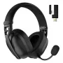 HATOR Hyperpunk 3 Wireless ausinės laidinės ir belaidės ant galvos juostos žaidimams USB Type-C / USB Type-A Bluetooth juodos
