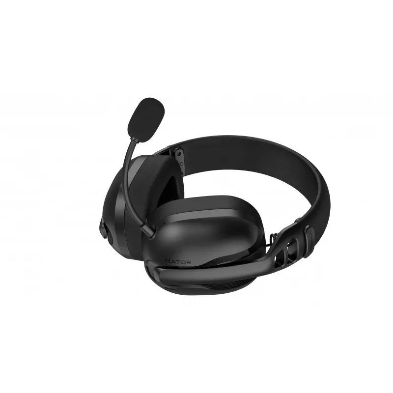 HATOR Hyperpunk 3 Wireless ausinės laidinės ir belaidės ant galvos juostos žaidimams USB Type-C / USB Type-A Bluetooth juodos