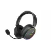 HATOR Phoenix 2 Wireless ausinės su mikrofonu laidinis ir belaidis ant galvos žaidimams USB Type-C / USB Type-A Bluetooth juoda