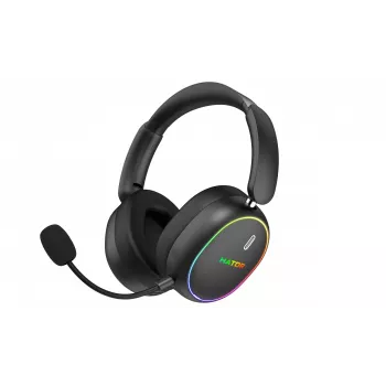 HATOR Phoenix 2 Wireless ausinės su mikrofonu laidinis ir belaidis ant galvos žaidimams USB Type-C / USB Type-A Bluetooth juoda